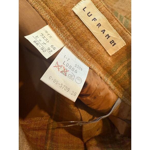 Lufran 21 wool blend plaid lined skirt size M NWOT - Picture 8 of 10